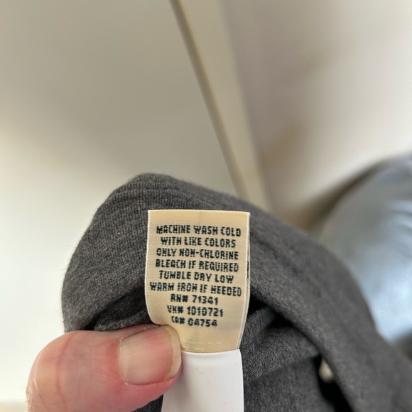 LL Bean Crop Knit Grey Pants size M Reg- New with Tag - Picture 7 of 7